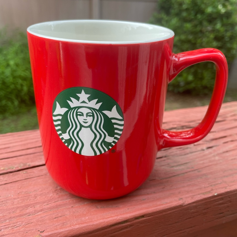 Starbucks Bold Red Mug with Green Logo
